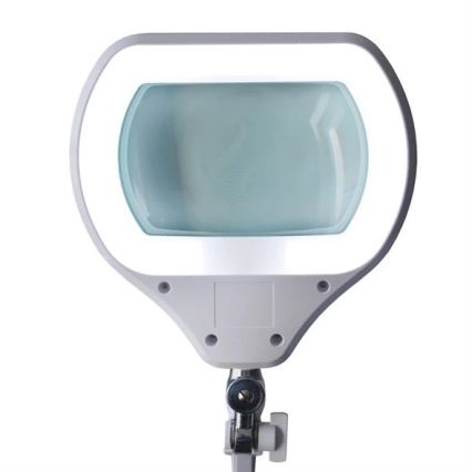 LED Димируема настолна лампа с лупа LED/12W/230V бяла