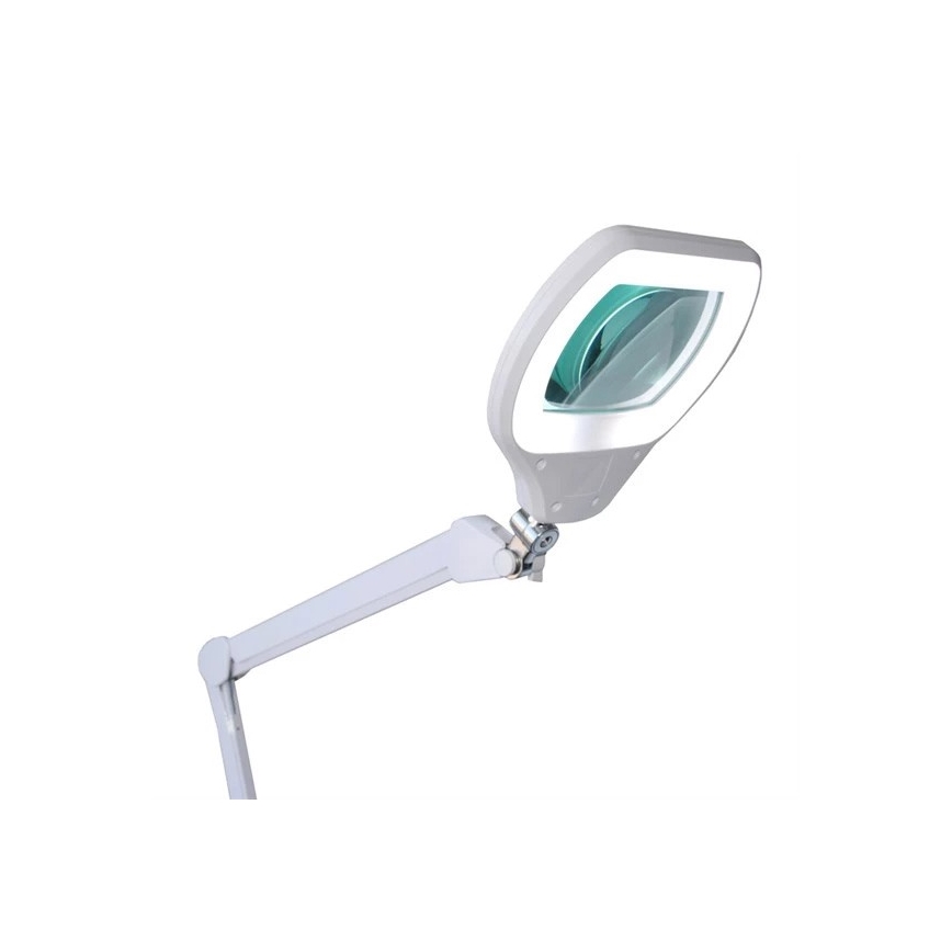 LED Димируема настолна лампа с лупа LED/12W/230V бяла