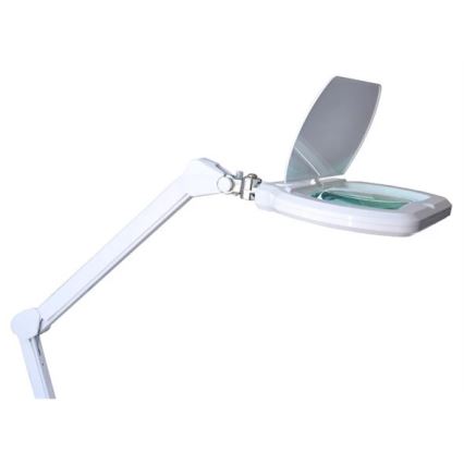 LED Димируема настолна лампа с лупа LED/12W/230V бяла