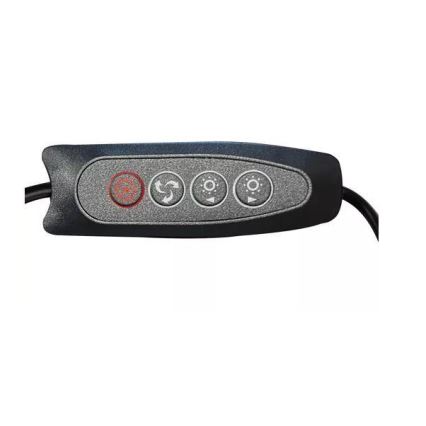 LED Димируема настолна лампа с лупа LED/6W/5V 3000K/4000K/6000K черен