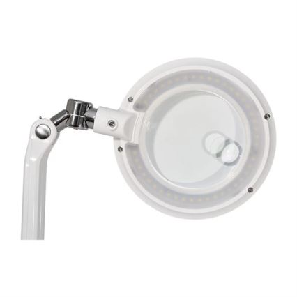 LED димируема настолна лампа с лупа LED/7W/230V 6500K бяла