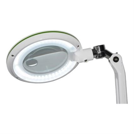 LED димируема настолна лампа с лупа LED/7W/230V 6500K бяла