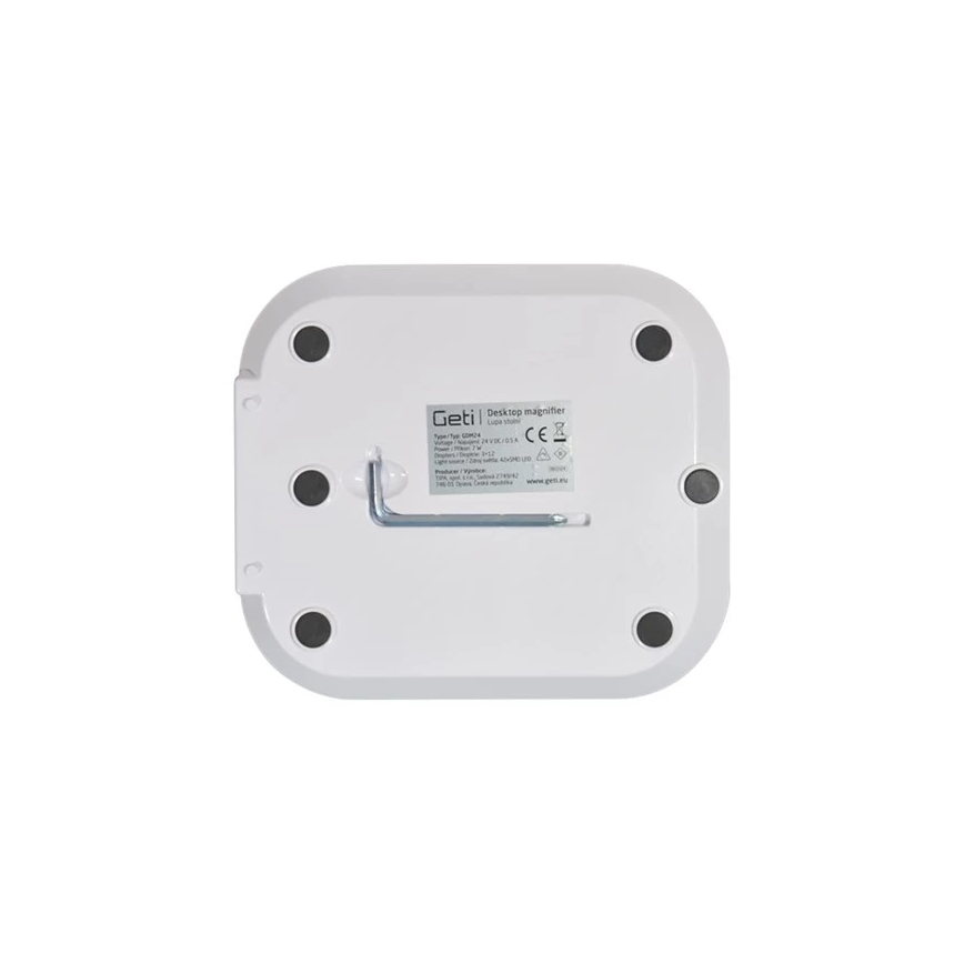 LED димируема настолна лампа с лупа LED/7W/230V 6500K бяла