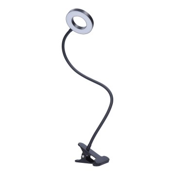 LED димируема настолна лампа с щипка LED/8W/230V 3000/4000/5000K черна