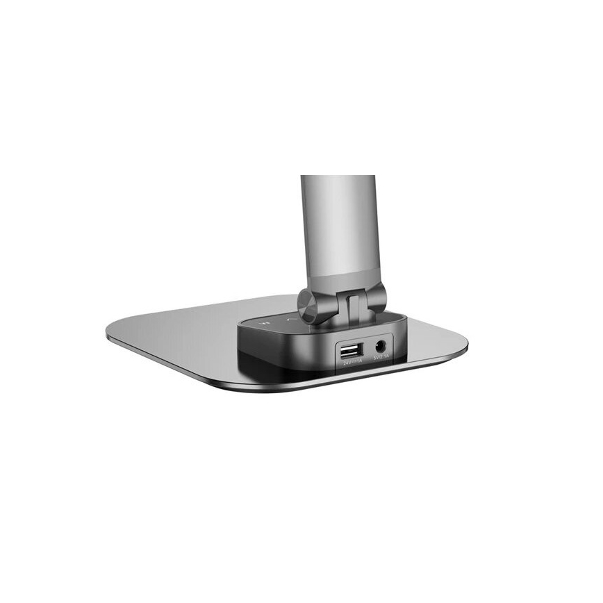 LED Димируема настолна лампа с USB LED/7,5W/230V 3000K/4000K/5500K антрацит