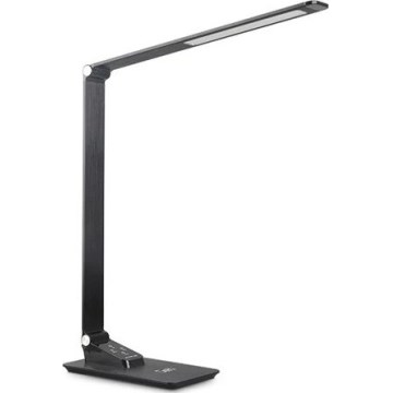 LED Димируема настолна лампа с USB LED/7W/230V 3000K/4000K/5500K черен