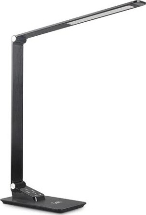LED Димируема настолна лампа с USB LED/7W/230V 3000K/4000K/5500K черен