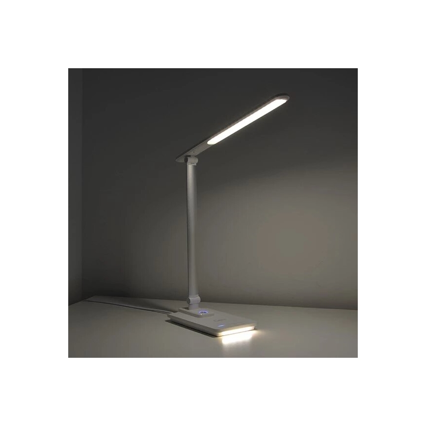 LED Димируема настолна лампа с USB LED/9W/230V 3000K/4000K/5500K бял