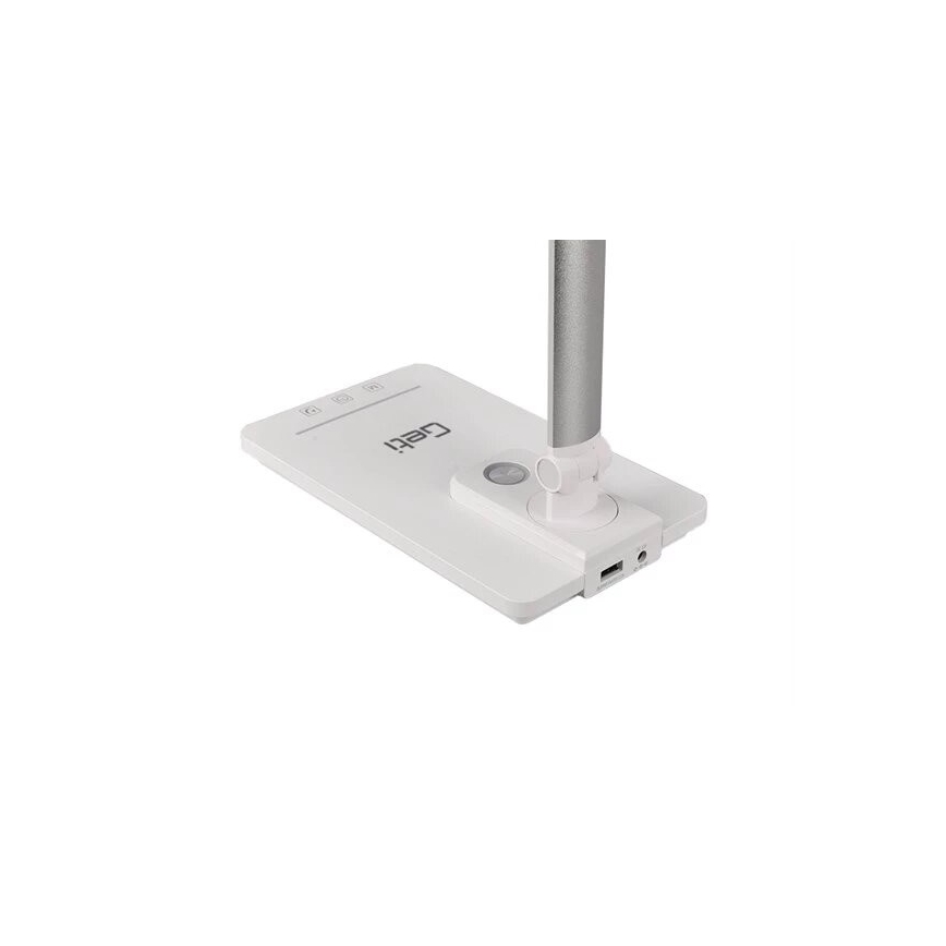 LED Димируема настолна лампа с USB LED/9W/230V 3000K/4000K/5500K бял