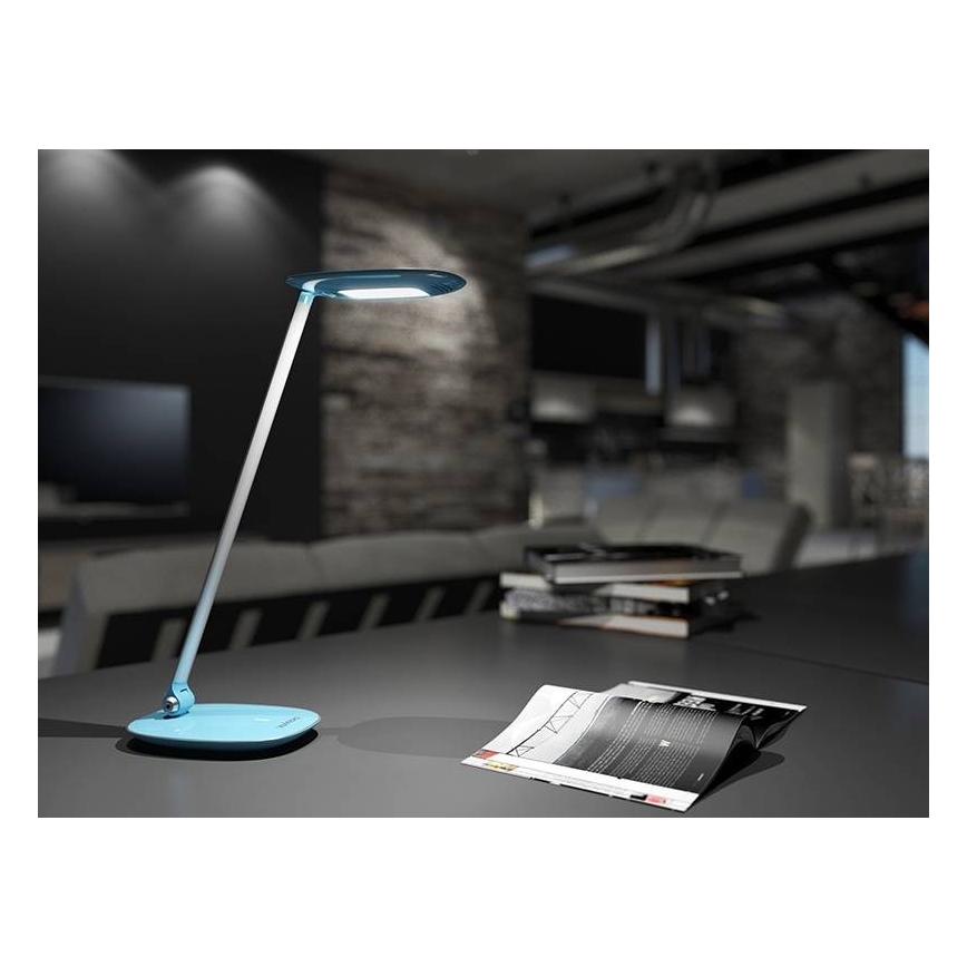 LED Димируема настолна лампа с USB MOANA LED/6W/230V синя