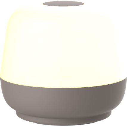 LED Димируем докосване екстериорен настолна лампа SAMBA LED/1,2W/5V USB 1200 mAh IP44 сив