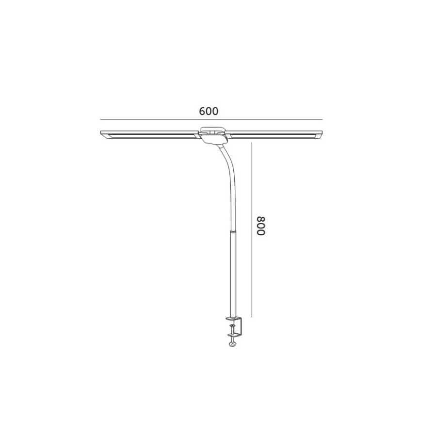 LED димируема настолна лампа USB TENUIX DUO 2xLED/7W/5V 3000-6000K черна