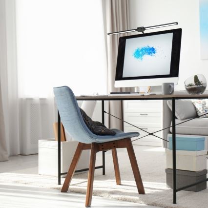 LED димируема настолна лампа USB TENUIX DUO LED/14W/5V 3000-6000K черна