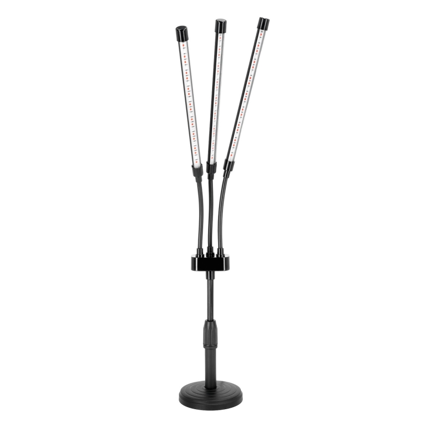 LED Димируем flexible настолна лампа за отглеждане на растения VITARO 3xLED/10W/230V черен