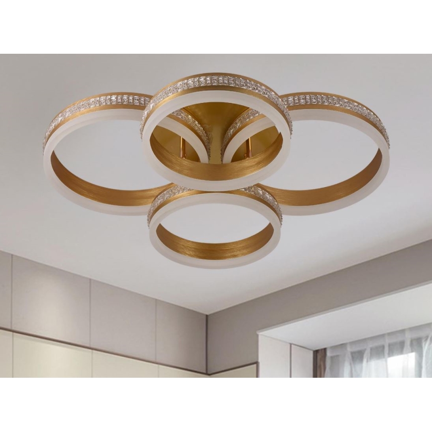 LED димируема плафонна люстра LED/150W/230V 3000-6500K + дистанционно управление