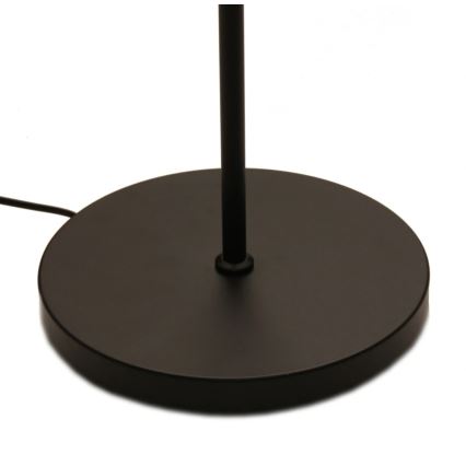 LED регулируема подова лампа NORA LED/25W/230V 2200/3000/4000K + LED/5W 3000K черна + дистанционно управление