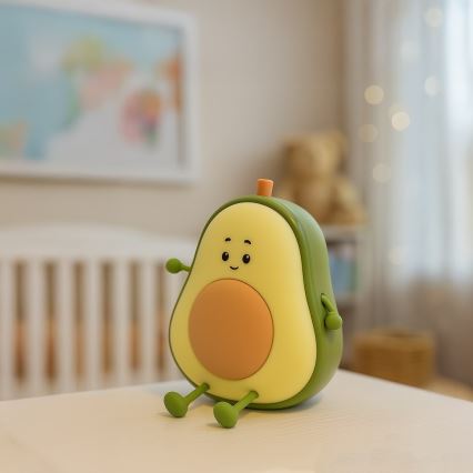 Димируема презареждаема сензорна детска нощна лампа AVOCADO LED/1W/5V 1200 mAh