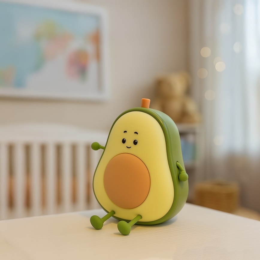 Димируема презареждаема сензорна детска нощна лампа AVOCADO LED/1W/5V 1200 mAh
