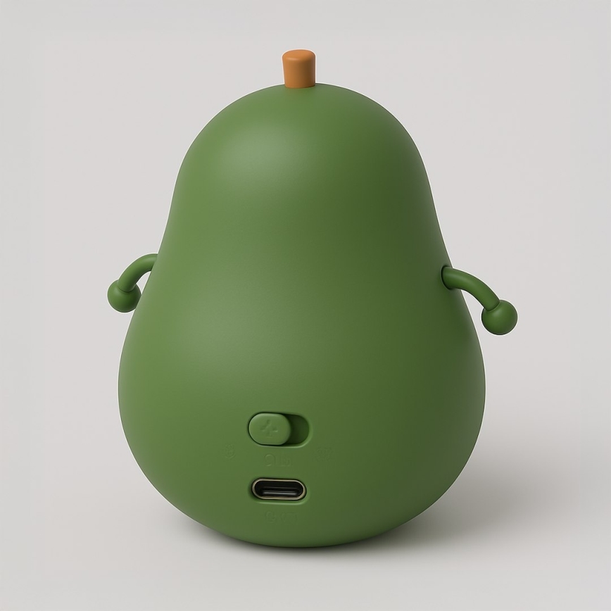 Димируема презареждаема сензорна детска нощна лампа AVOCADO LED/1W/5V 1200 mAh