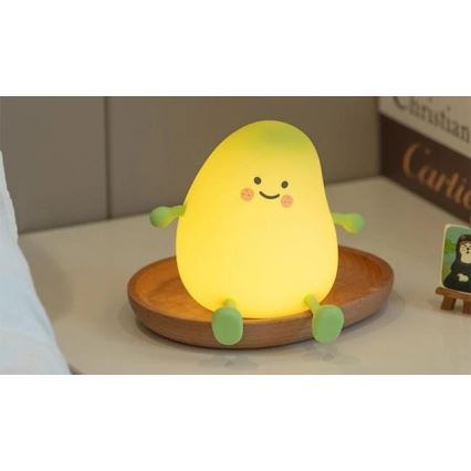 LED димируема презареждаема детска нощна лампа LED/1W/5V 3000K 800 mAh манго