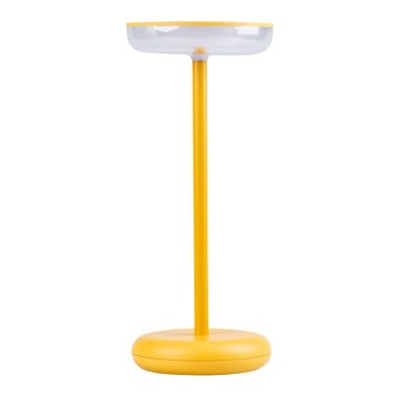 LED димируема презареждаема лампа FLUXY LED/1,7W/1800 mAh IP44 жълта