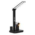 LED димируема презареждаема настолна лампа NOBLITE P LED/5W/5V 3000/4000/6000K 2200 mAh черна