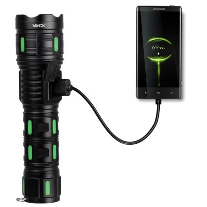 Димируема презареждаема LED лампа с функция пауърбанк LED/20W/5V IP44 1200 lm 5000 mAh