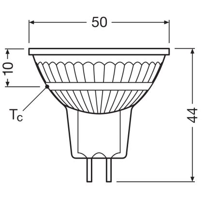 LED димируема рефлекторна крушка MR16 GU5,3/6,6W/12V 3000K 36° CRI 97 - Ledvance