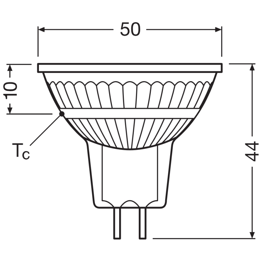 LED димируема рефлекторна крушка MR16 GU5,3/6,6W/12V 3000K 36° CRI 97 - Ledvance
