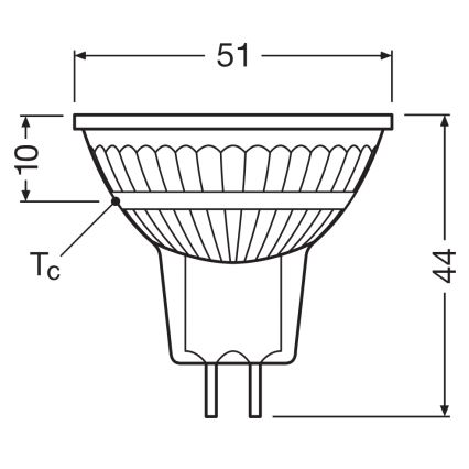 Димируема LED рефлекторна крушка MR16 GU5,3/5,3W/12V 4000K 36° CRI 97 - Ledvance