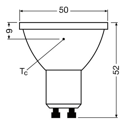 LED димируема рефлекторна крушка PAR16 GU10/7W/230V 2700K 120° CRI 90 - Ledvance