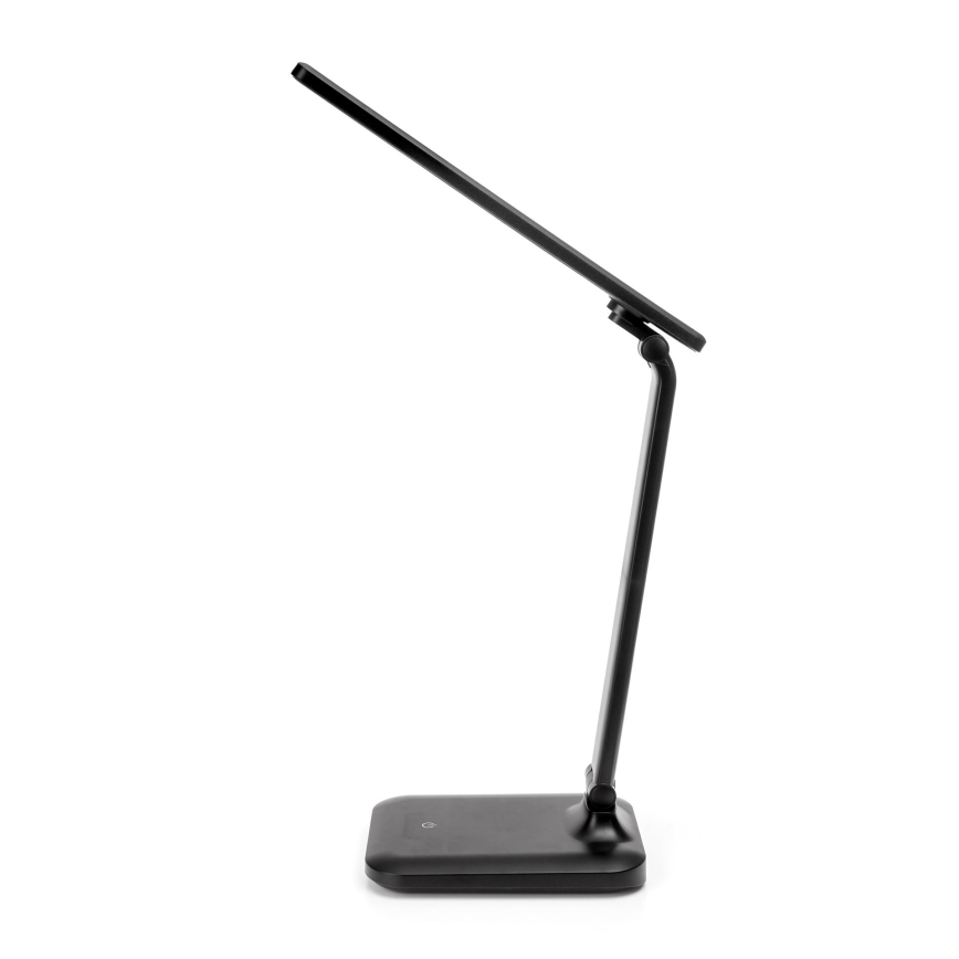 LED Димируема сензорна настолна лампа с безжично зареждане и USB порт REMUS LED/5W/230V черен