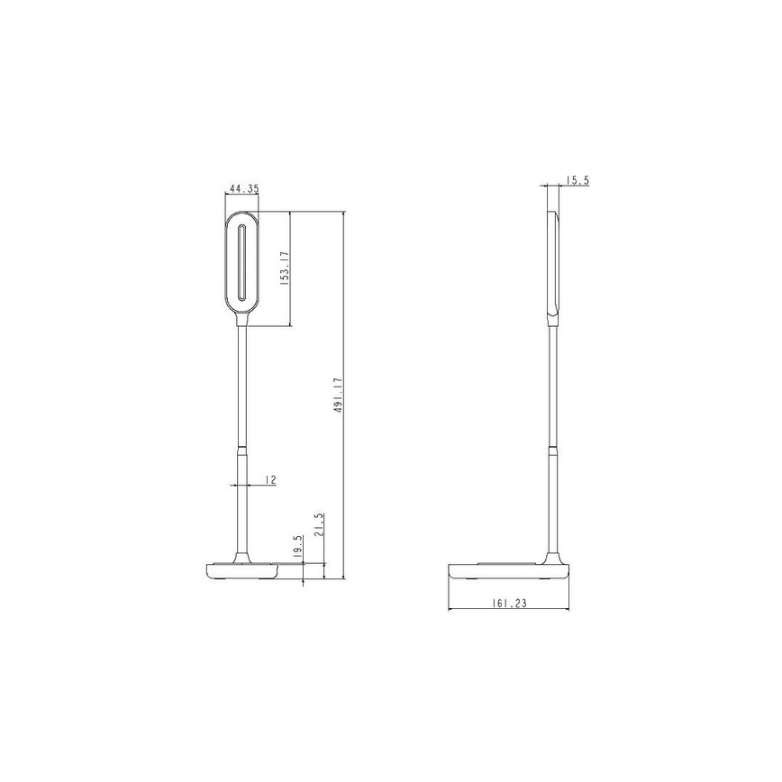 LED Димируема сензорна настолна лампа с безжично зареждане OCTAVIA LED/7W/230V бяла