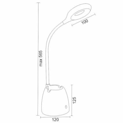 LED Димируема сензорна настолна лампа ALEXA LED/5W/230V