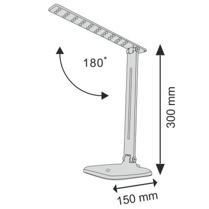 LED Димируема сензорна настолна лампа JOWI LED/8W/230V бял