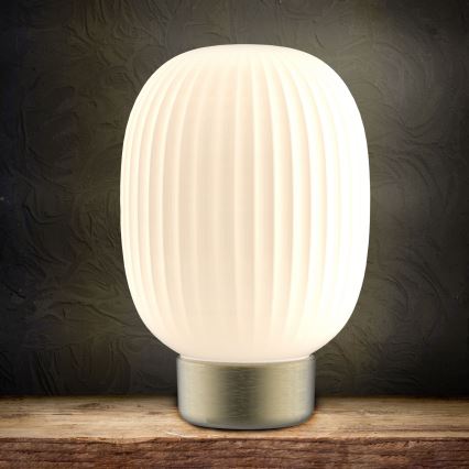 LED Димируема сензорна настолна лампа LATTE LED/1,8W/5V USB 2000 mAh златист/бял