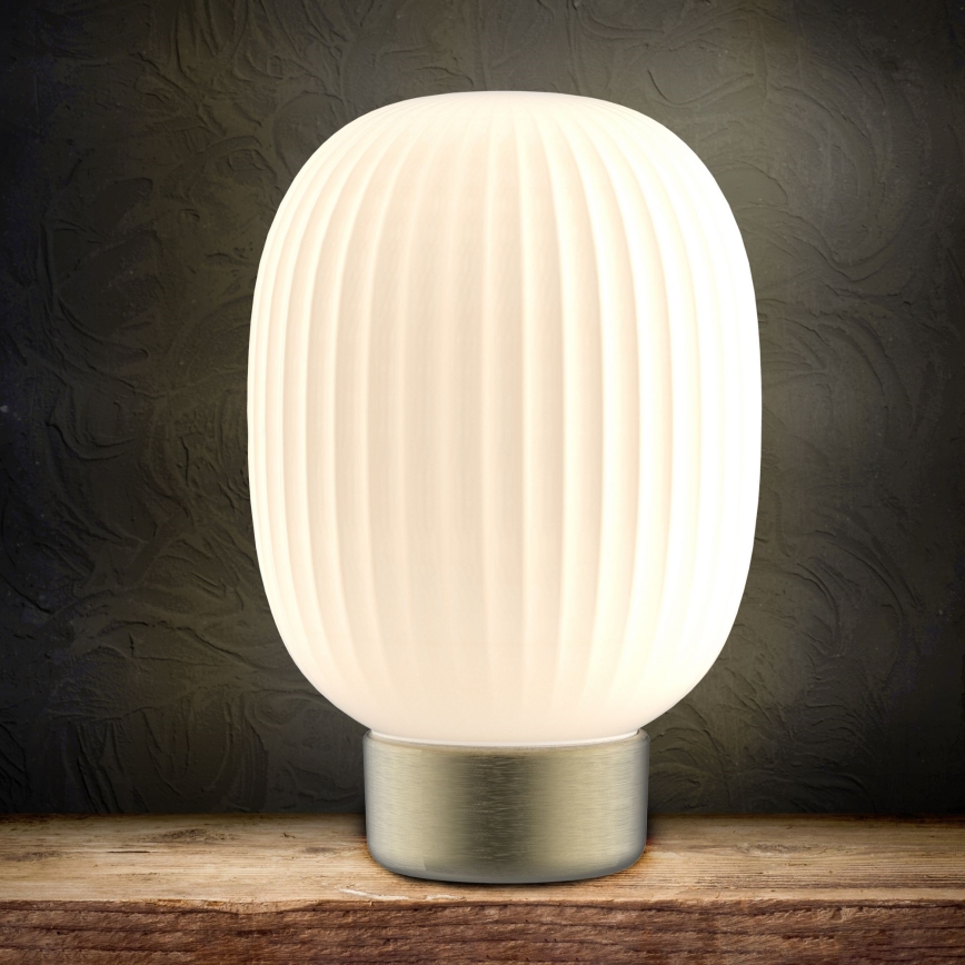 LED Димируема сензорна настолна лампа LATTE LED/1,8W/5V USB 2000 mAh златист/бял