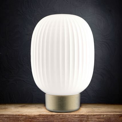 LED Димируема сензорна настолна лампа LATTE LED/1,8W/5V USB 2000 mAh златист/бял