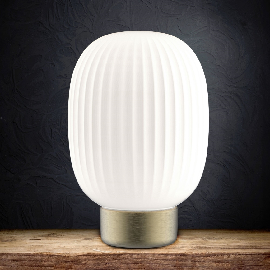 LED Димируема сензорна настолна лампа LATTE LED/1,8W/5V USB 2000 mAh златист/бял