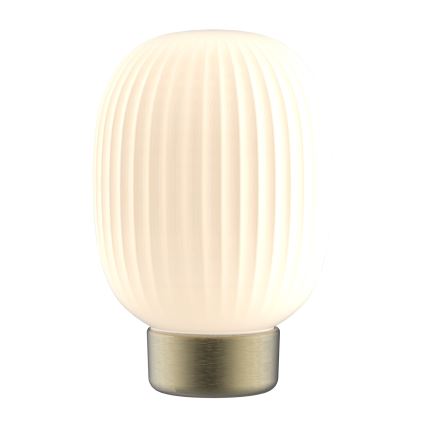 LED Димируема сензорна настолна лампа LATTE LED/1,8W/5V USB 2000 mAh златист/бял