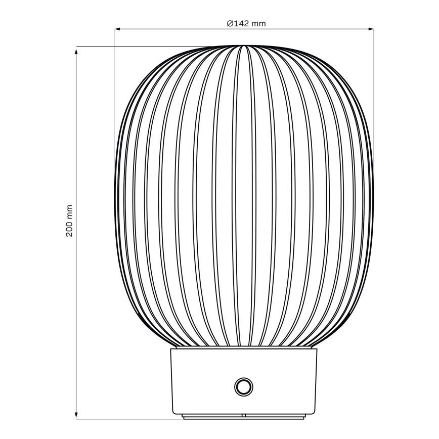 LED Димируема сензорна настолна лампа LATTE LED/1,8W/5V USB 2000 mAh златист/бял