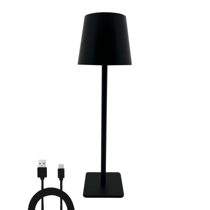 LED Димируема сензорна настолна лампа LED/5W/5V USB 1200 mAh черен