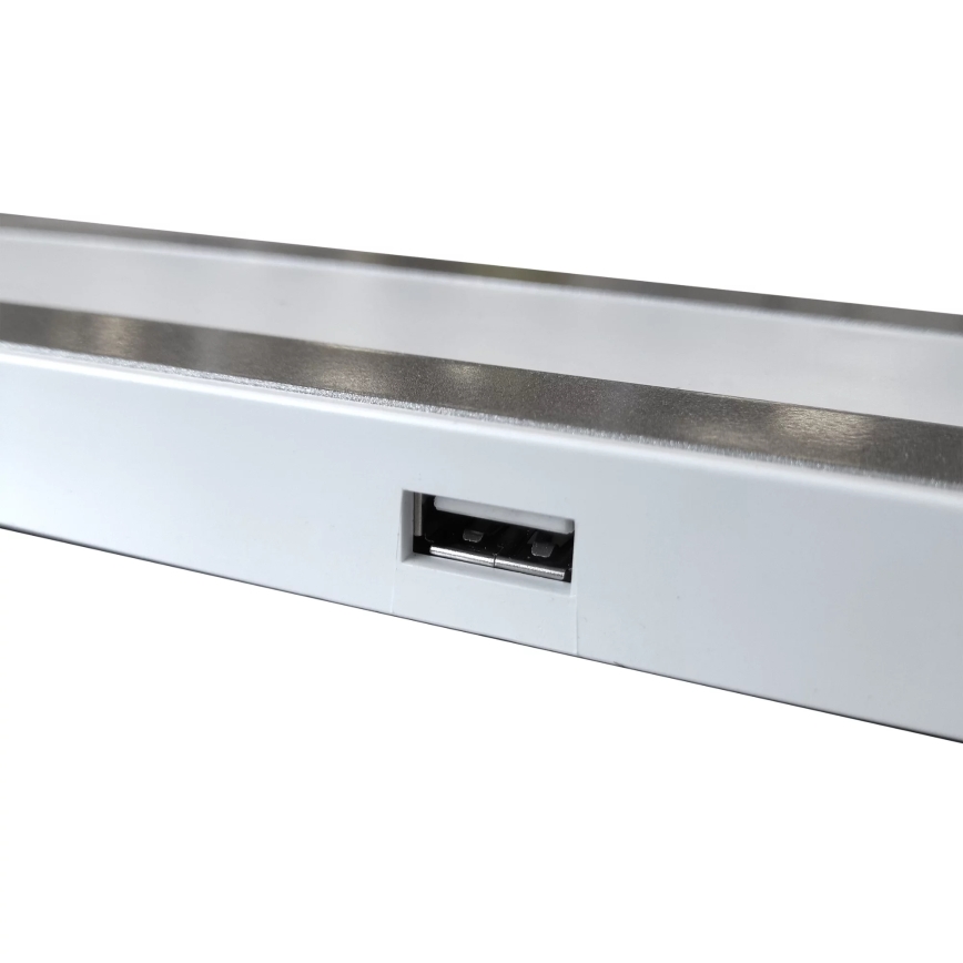 LED Димируема сензорна настолна лампа MADERA LED/7W/230V USB бял
