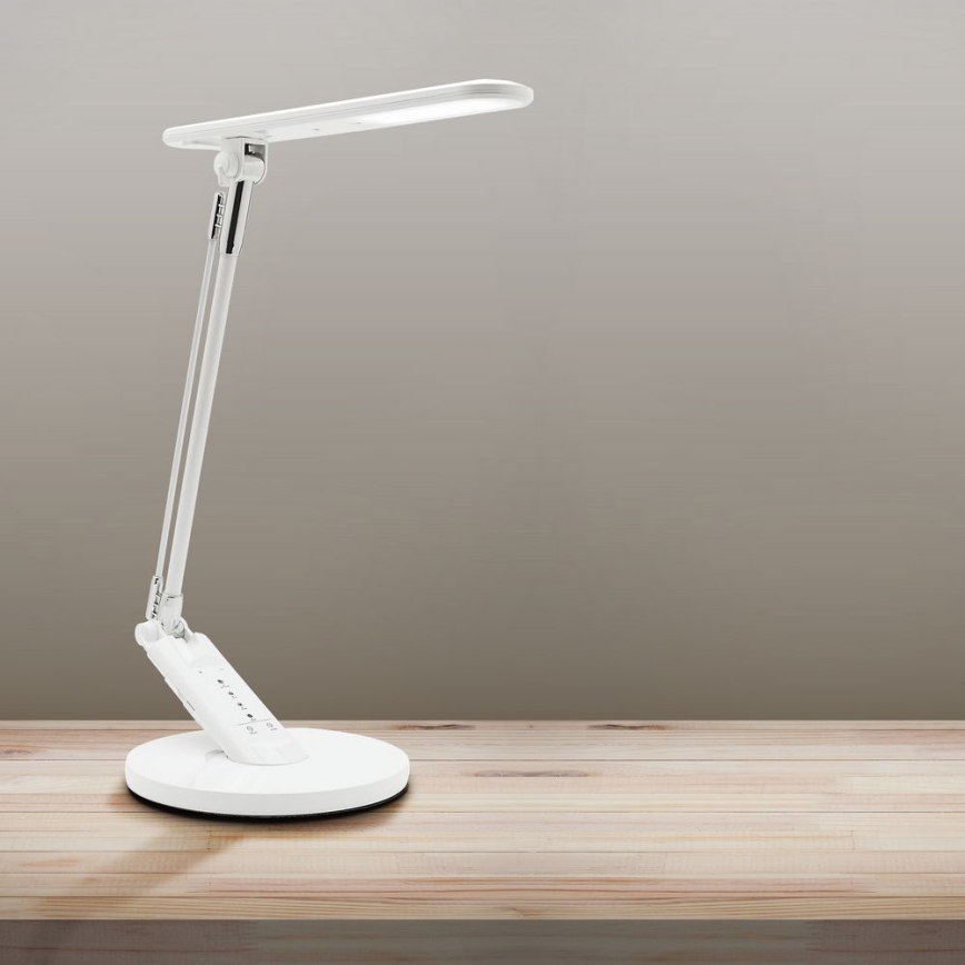 LED Димируема сензорна настолна лампа OPTIMUM LED/7W/230V USB 3000/4000/6000K бял