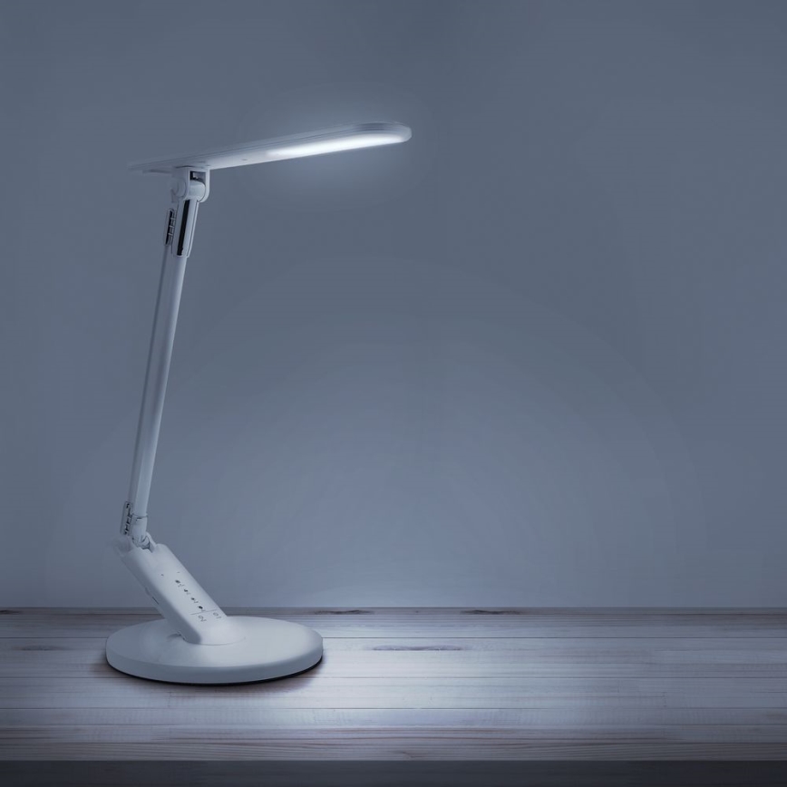 LED Димируема сензорна настолна лампа OPTIMUM LED/7W/230V USB 3000/4000/6000K бял