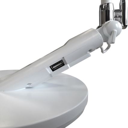 LED Димируема сензорна настолна лампа OPTIMUM LED/7W/230V USB 3000/4000/6000K бял
