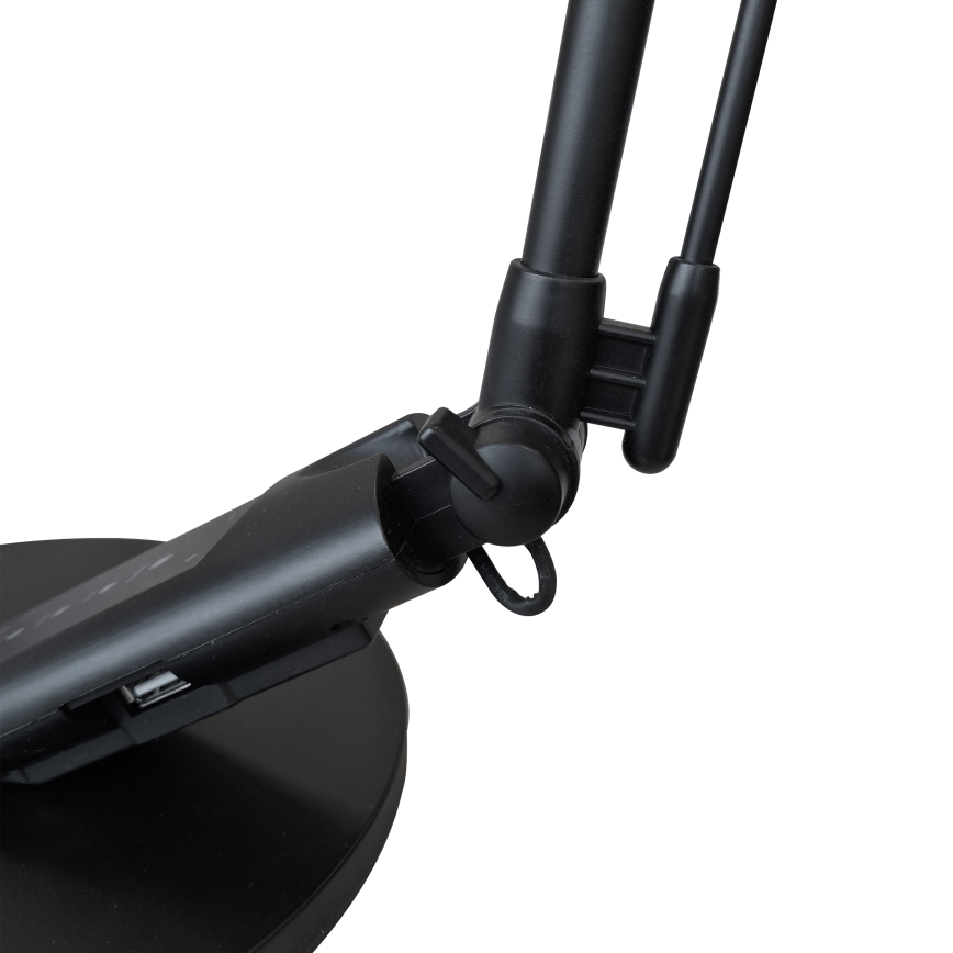 LED Димируема сензорна настолна лампа OPTIMUM LED/7W/230V USB 3000/4000/6000K черен