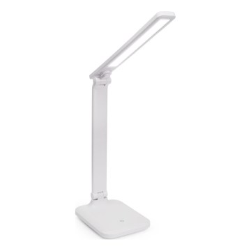 LED Димируема сензорна настолна лампа с безжично зареждане и USB порт REMUS LED/5W/230V бял