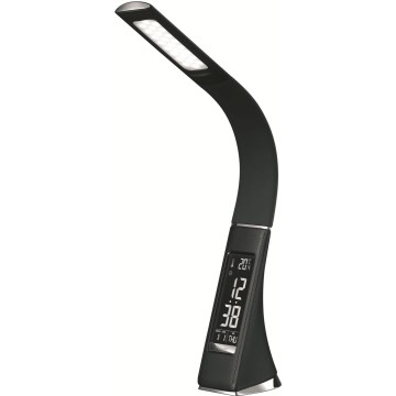 LED димируема сензорна настолна лампа с дисплей LED/7W/5V черна