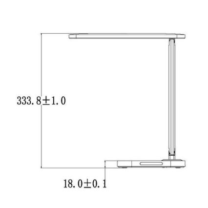 LED Димируема сензорна настолна лампа с USB конектор KIARA LED/7W/230V бяла